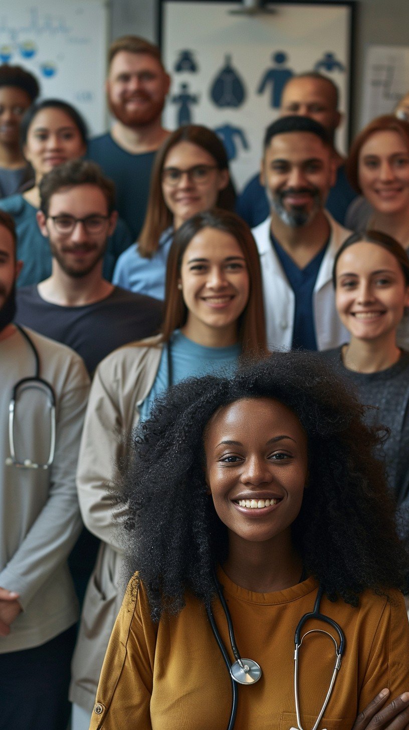 Diverse medical team